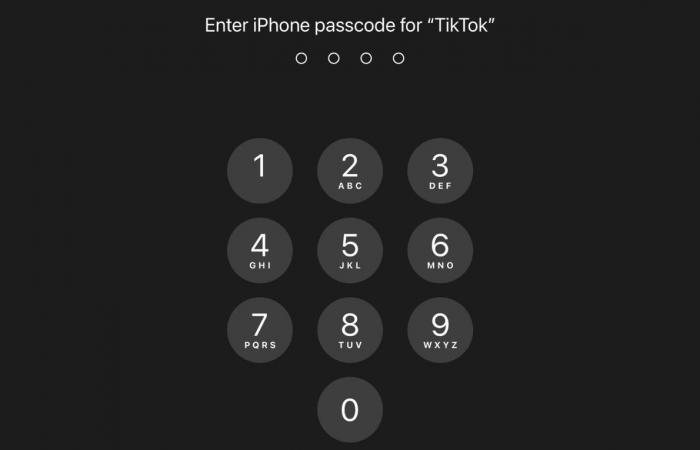 تيك توك تطلب رموز مرور مستخدمي آيفون
